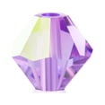 thumbnail image 1 of CHUANK 36-Pieces (6mm) Violet AB | Preciosa Crystal Glass Rondell Beads, 1 of 3