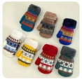 thumbnail image 4 of Bibifish Kids Hat Scarf Sets 4 Pc Knitted Hat Neck Warmer Gloves And Mittens With Hanging Ropes Winter Thickened Hat Gloves Scarf Sets, 4 of 6