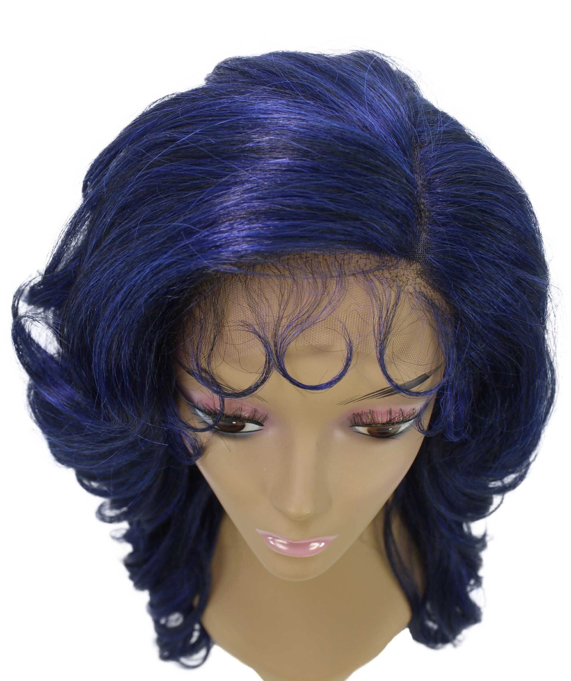 LUXLUXE Nia 20" Layered Wig | HD Lace Front Layered Wig for Black Women, Pre-Plucked Glueless Synthetic Body Wave Wig for Party & Daily Wear