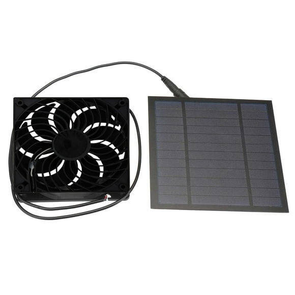 TUITOONM Kit de Ventilateur d'Extraction Solaire pour Poulaillers, Serres, Abris, Maisons pour Animaux Ventilateur d'Extraction Sûr et Durable