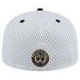 thumbnail image 4 of Men's New Era Gray Philadelphia Union Throwback Mesh 59FIFTY Fitted Hat, 4 of 5