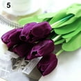 thumbnail image 3 of Mdesiwst 1Pc Real Touch Artificial Flowers Tulips Bouquet Party Home Wedding Fake Bridal Silk Accessory, 3 of 6
