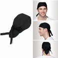 thumbnail image 2 of Men Women Chefs Hat Cap Kitchen Catering Skull Cap Ribbon Cap Turban, 2 of 2