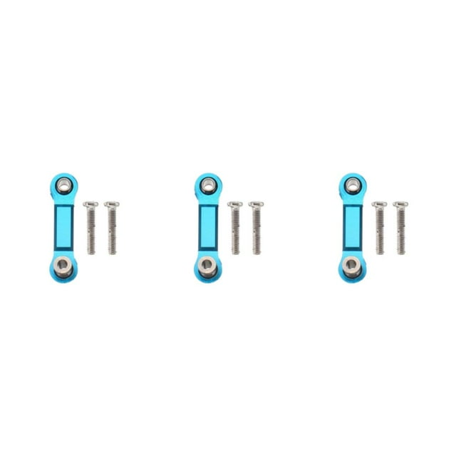 bedienty RC Car Aluminium Alloy Upgrade Refit Servo Link For 1/18 A949 Metal Upgrade Refit Servo Link For RC Car RC Car blue 3Set