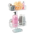 thumbnail image 2 of InterDesign Metro 18 in. H x 5.25 in. W x 10.5 in. L Silver 3-Tier Corner Shower Caddy, 2 of 2