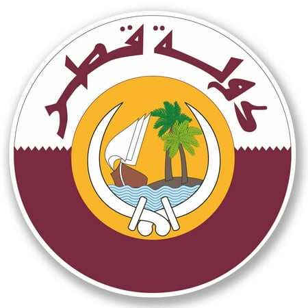 2 x Qatar  Doha Vinyl Stickers  Sticker  Walmart com