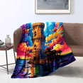 thumbnail image 1 of Fleece Blanket,Colorful At Cesar White Tower,Soft And Light Throw Blanket,For, 1 of 8
