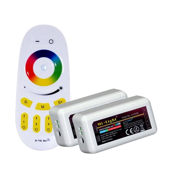 Mi Light-controlador de luz LED inalámbrico, control remoto táctil RF de 4 zonas, WiFi, RGBW/RGBWW 2,4G, para tira LED 5050 RGB/RGBWW