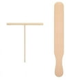 thumbnail image 1 of Raspador para Esparcir Panqueques, Utensilio de Madera, Juego de Panqueques, Espátula para Cocinar y Hornear, Herramienta Raspadora, Rastrillo de Madera, 1 of 6