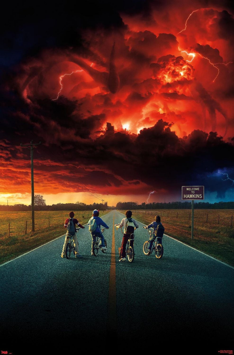 Netflix Stranger Things: Season 2 - Key Art Wall Poster, 22.375" x 34" Framed