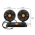thumbnail image 3 of Latrodar Car Fan With 6 Fan Blades, 2 Speed Cool-ing Circulator,Multi-Angle Budget-Friendly Bo-at, Auto Vehicles Black 10.8x7.6 Inch Home Stuff, 3 of 5