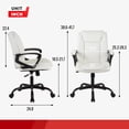 thumbnail image 2 of BestOffice Ergonomic Office Chair, Lumbar Support, Adjustable Height with Armrests for Adults(White), 2 of 7