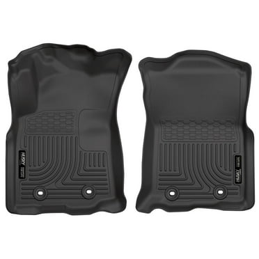 Husky Liners by RealTruck Weatherbeater Floor Mats Fits 2018-2023 Toyota Tacoma, Double Cab & Access Cab (Manual Trans w/Shifter) Front Row, 2-pc Black-13981