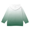 thumbnail image 6 of SELONE Hooded Jackets for Girls with Pockets Hooded Lightweight Zipper Gradient Long Sleeve Cute Clothes Green 4 Years, 6 of 8