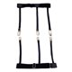 thumbnail image 4 of 2x Shirt Stays Leg Garter Shirt Holders de camisas elásticas ajustables con clips antideslizantes para hombres de negocios profesionales Hugo camisa ligas, 4 of 10