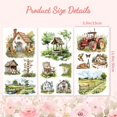thumbnail image 2 of 1 Set 3 Sheets 3 Styles PVC Waterproof Decorative Stickers Self Adhesive Decals for Furniture Decoration House 300x150mm 1 sheet/style, 2 of 8
