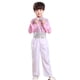 thumbnail image 2 of Cowsor Boys Disco Costume Kids 70s 80s Sequin Pop King Dance Star Halloween Carnival Party Cosplay Outfits, 2 of 5