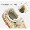 thumbnail image 4 of LUCKY STEP Womens Classic Retro Sneakers Non Slip Fashion Casual Shoes,Gold, 4 of 11