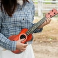thumbnail image 4 of Clearance! JMYHOAM Children's Hippopotamus Pattern Guitar Ukulele Simulation Playable Instrument Early Education Enlightenment Toy, 4 of 6