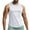 White, variant on Dovford Men's UPF 50 Tank Top Quick Dry Summer Workout Muscle Sleeveless Shirts for Swim Beach Bodybuilding