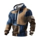 thumbnail image 1 of Hombro Frío Tops Hombres Impreso con Capucha Étnico Cuello Redondo Sudadera de Ropa Callejera, Cordón Top Casual, 1 of 2
