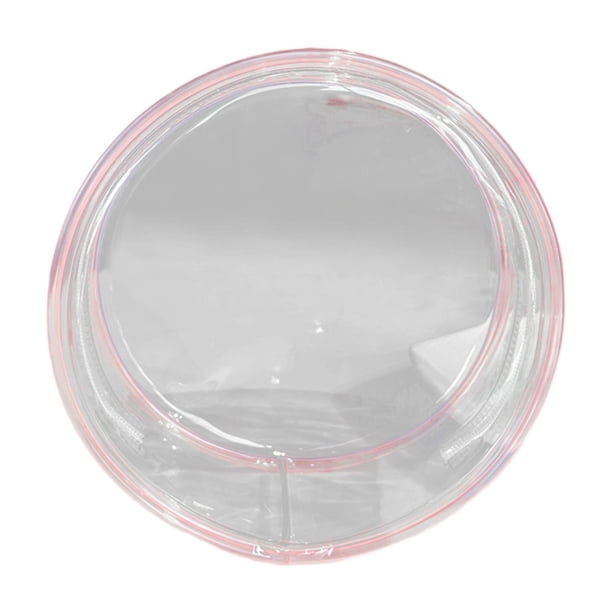 Bolsa de exhibición de figuras transparente Estuche con cremallera Estuche de exhibición de figuras transparente impermeable Pequeño Rosa