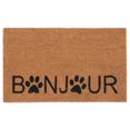 thumbnail image 1 of Coir Door Mat (Bonjour - Paws), 1 of 1
