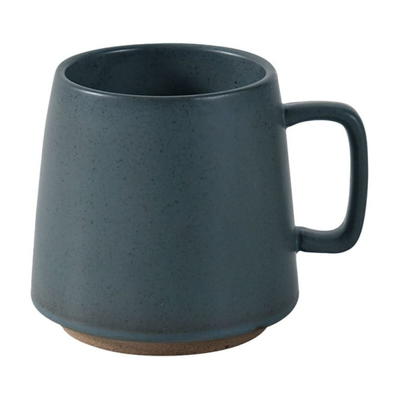 Rwvbm Japanese Style Ceramic Coffee Mug-12oz Insulated Tea Cup with Ergonomic Hle & Wide Mouth-Heat Retaining Ceramic Cup for Home,Office (9 x 11cm,408g)