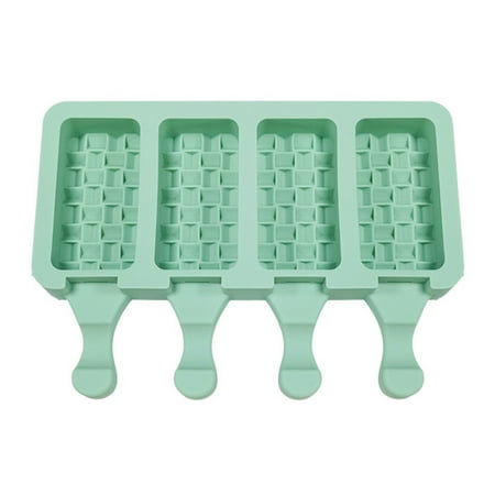 

Hadanceo Ice Cream Mold Super Soft DIY Craft Safety Ice Cream Mold 4 Grid Pretty for Home