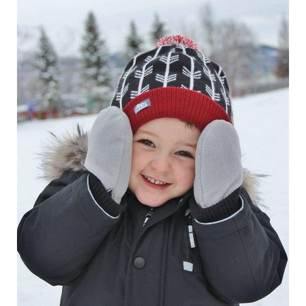 Toddler fleece best sale mittens