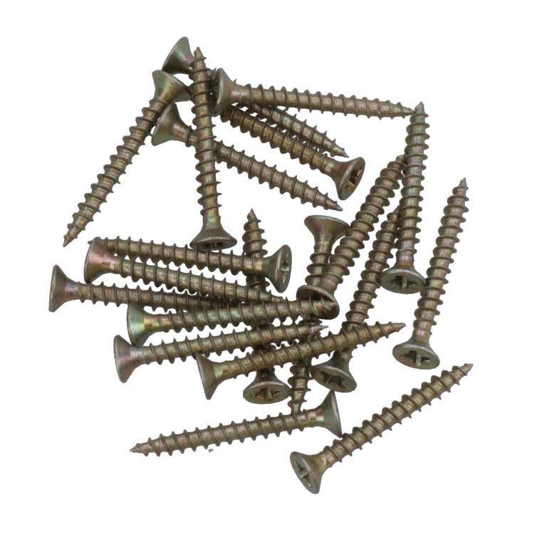 HELPMATE 400 Pcs 3.5x30mm Stainless Steel Wood Screws - Countersunk Head, Partial Thread, A2 Rust-Proof