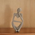 thumbnail image 4 of Resin Thinker Style Abstract Sculptures Statue Modern Desktop Figurines Hand-made Crafts Present for Friends Family, 4 of 5