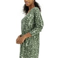 thumbnail image 2 of Jenni Women's Printed Long-Sleeve Sleep Shirt Leopard Green (Leopard Green, XXL), 2 of 3