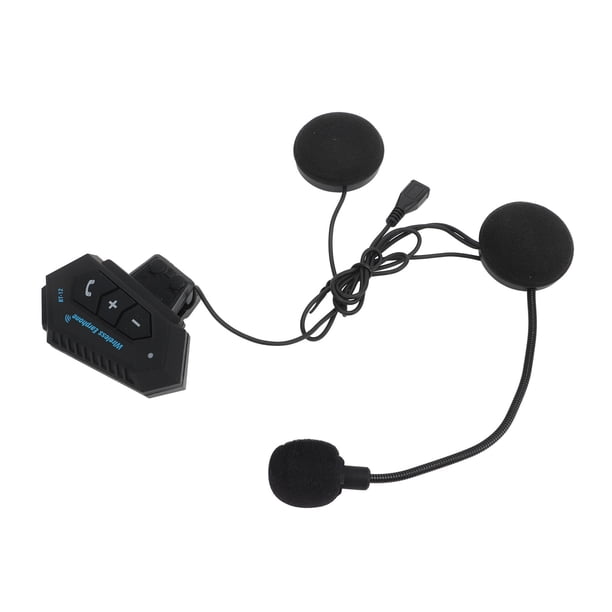 Auriculares para casco, BT 12 Auriculares para casco Auriculares para moto Sistemas de auriculares BT para motocicleta Valor excepcional Jadeshay A