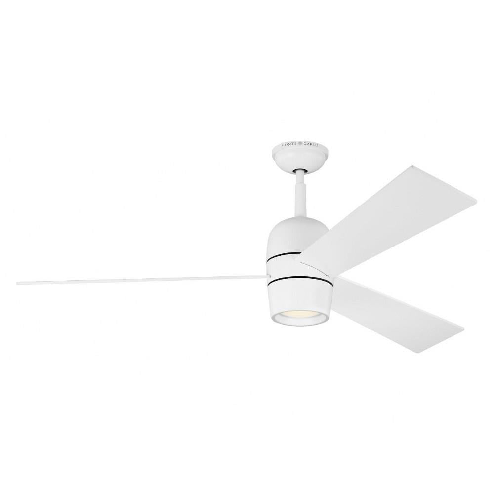 Minka-Aire F753L-WHF, Java LED 54" 3-Bladed Low Profile Ceiling Fan In