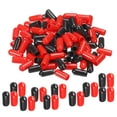 thumbnail image 1 of Unique Bargains 100pcs Rubber End Caps Cover Assortment 5.5mm Screw Thread Protector for Screw Bolt Black Red, 1 of 5