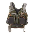 thumbnail image 1 of Chaleco de pesca con bolsillo equipo de protección corporal desmontable Universal para exteriores tamaño libre verde, 1 of 14