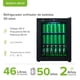 thumbnail image 3 of Enfriador de bebidas para 50 latas, Ajuste de temperatura 3°C a 18 °C, Puerta de cristal reversible, Estantes removibles, Luz interior, Panel táctil, Frigobar 63 Litros de capacidad AVERA EBC50, 3 of 10