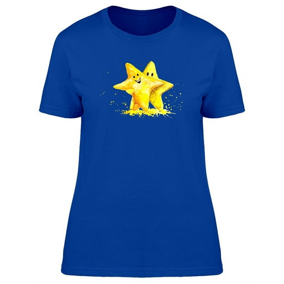 Cute Happy Stars Dancing T-Shirt Women -Image by Shutterstock, Female XX-Large