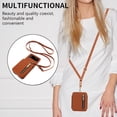 thumbnail image 2 of Allytechgroup Galaxy Z Flip 4 Wallet Case for Women Girls, Crossbody Shoulder Strap RFID Blocking Shockproof Cards Slots PU Leather Case Cover, Brown, 2 of 7