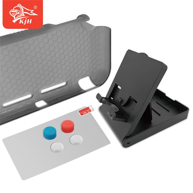 7 In 1 Game Kit Thumbstick Cap Protective Film Case for Nintendo Switch Lite