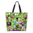 thumbnail image 2 of Invader Zim Characters Tote Bags Reusable Women Shoulder Bag Grocery Bag Travel Beach Shopping Work Daily Handle Bag, 2 of 8