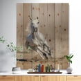 thumbnail image 2 of Design Art - Cheval Arabe Gris Courant dans la Poussière, 2 of 5