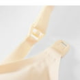 thumbnail image 4 of Padded Sports Bra Women Convertible Bra Feature V-Neck T-Shirt Bra Style W-512 Beige M, 4 of 5