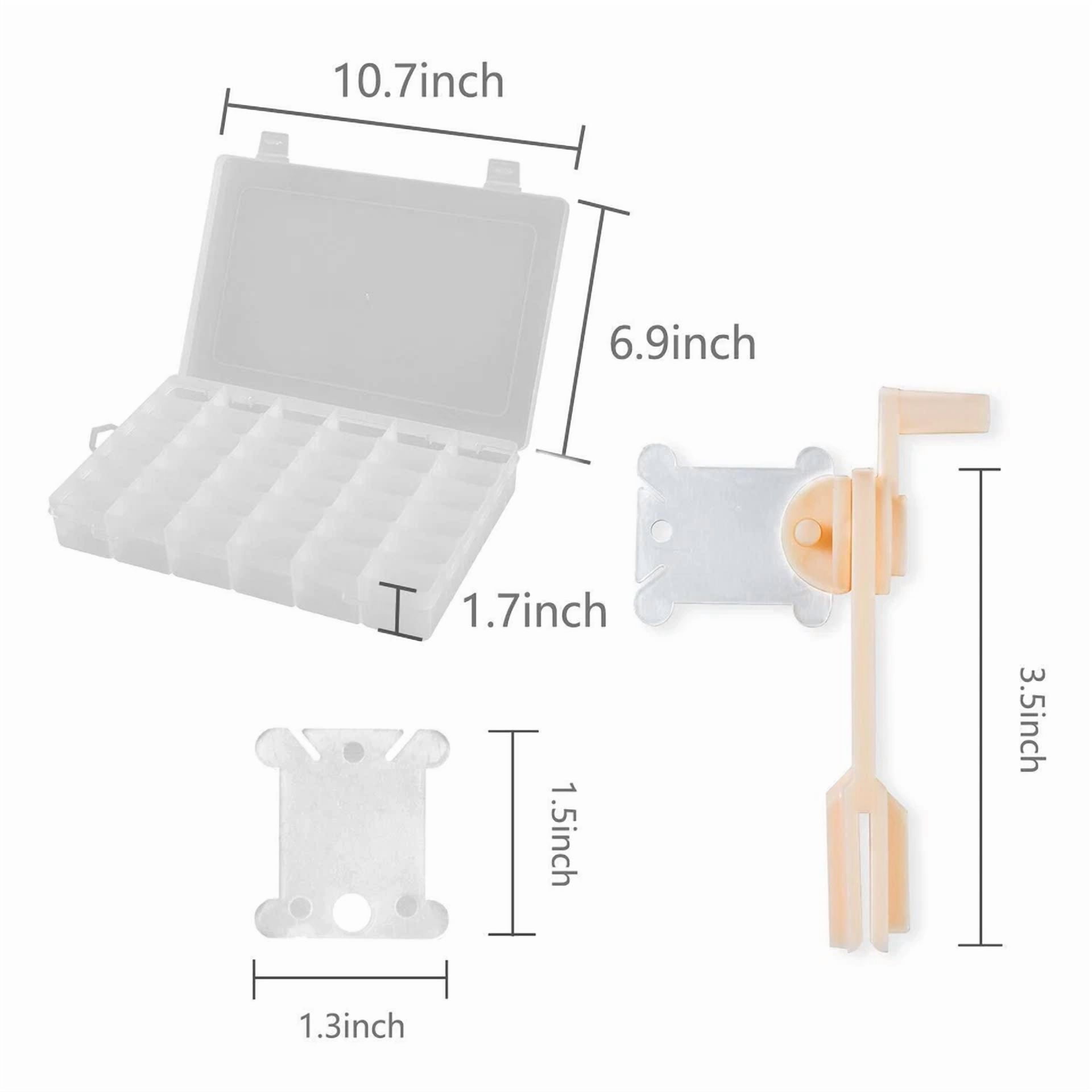 Floss Bobbins And Compartment Storage Box Jewellery Making Beads Case Container