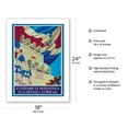 thumbnail image 2 of Dominican Republic - 1844-1944 - 1er Centenario de Independencia (1st Centennial of Independence) - Vintage Travel Poster by Tuto Báez c.1944 - Fine Art Matte Paper Print (Unframed) 18x24in, 2 of 4