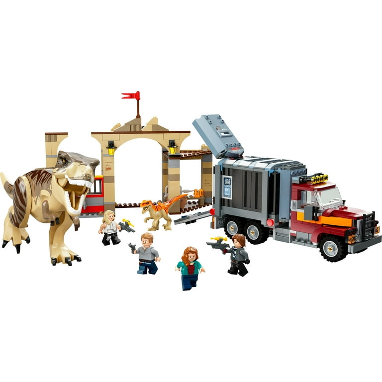 LEGO Jurassic World T. rex Atrociraptor Dinosaur Breakout 76948 Set with Chase Vehicle for Kids 8 Walmart