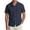 Navy, variant on VBVC Men's Cotton-Linen Cuban Collar Shirt,Summer Short Sleeve Button Down Beach Top For Men,Sky Blue,S-3XL