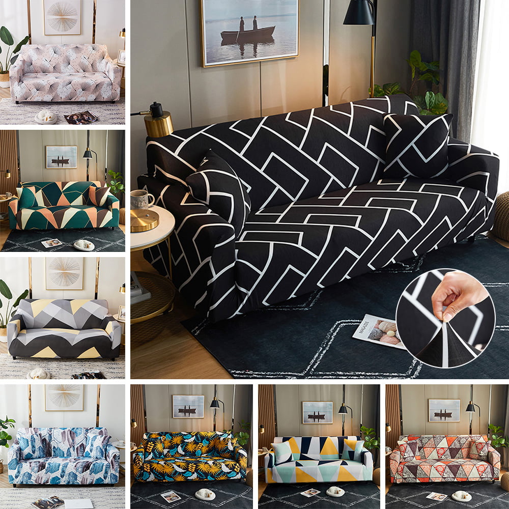 Details about   Printed Slipcovers Sofa Covers Modern Stretch Soft Couch Furniture Protector 