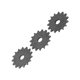 thumbnail image 1 of Engranaje De Piñón De Accionamiento Del Motor, Potencia Sensible, 3 Piezas T8F 15T Engranajes De Motor De Acero Para Motor De Gas Impulsado Por Correa De Cadena, 1 of 7